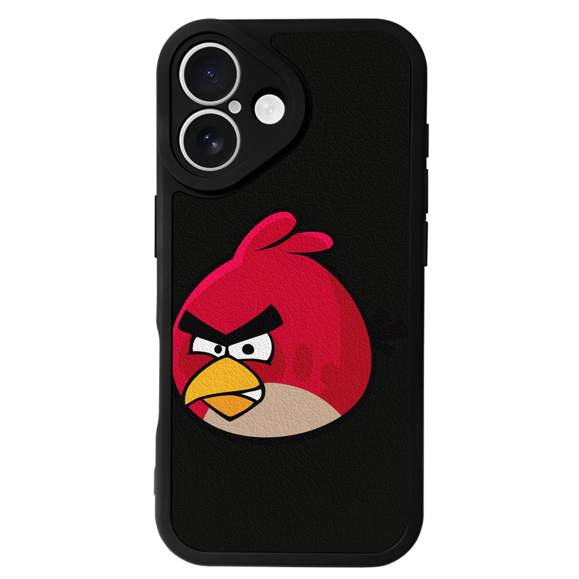 （画像用） Angry Birds アングリーバード 【iPhone 16シリーズ対応】シリコンスマホケース（レザー調） 材質：シリコン